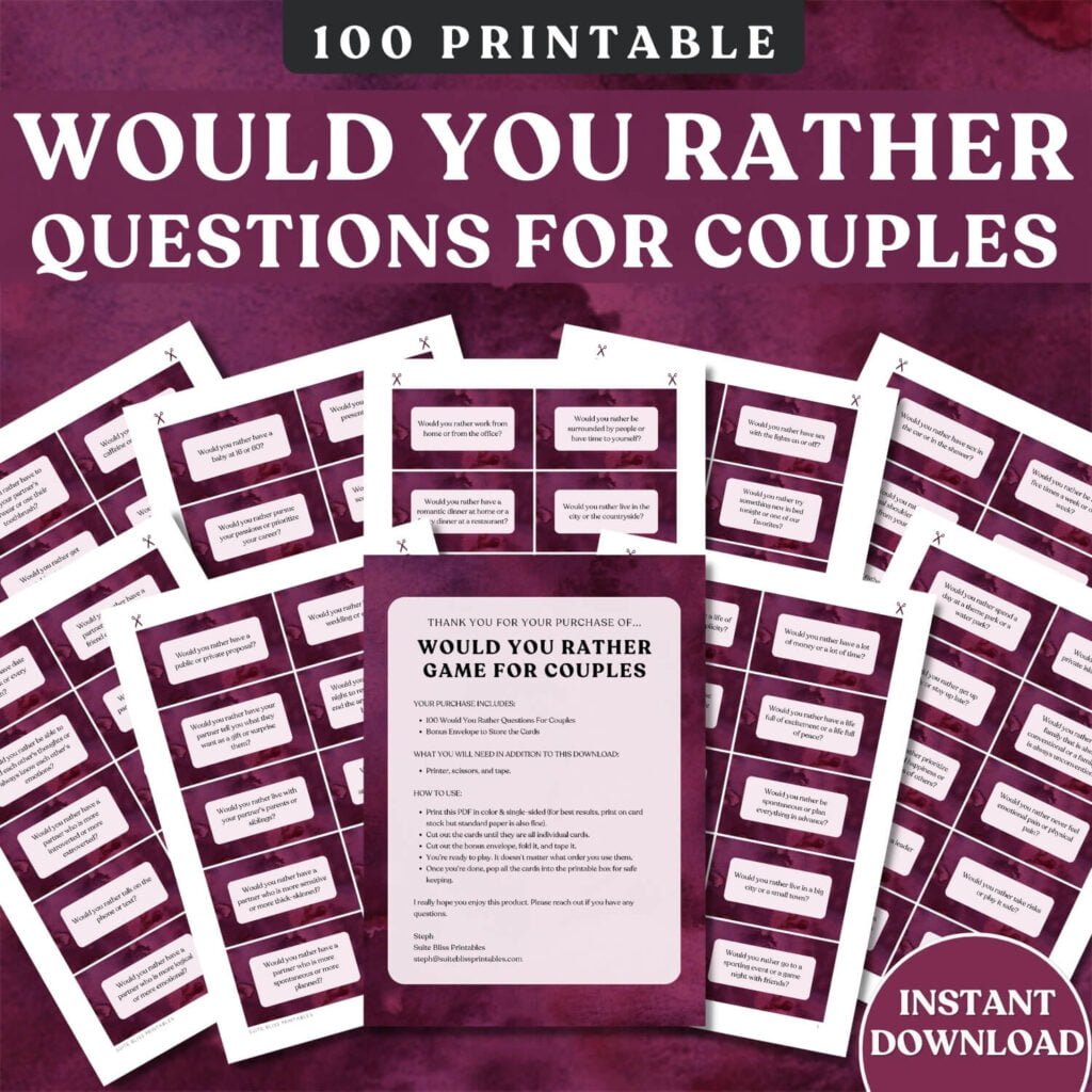 100 Would You Rather Questions For Couples Suite Bliss Printables   Would You Rather Questions For Couples 1 1024x1024 